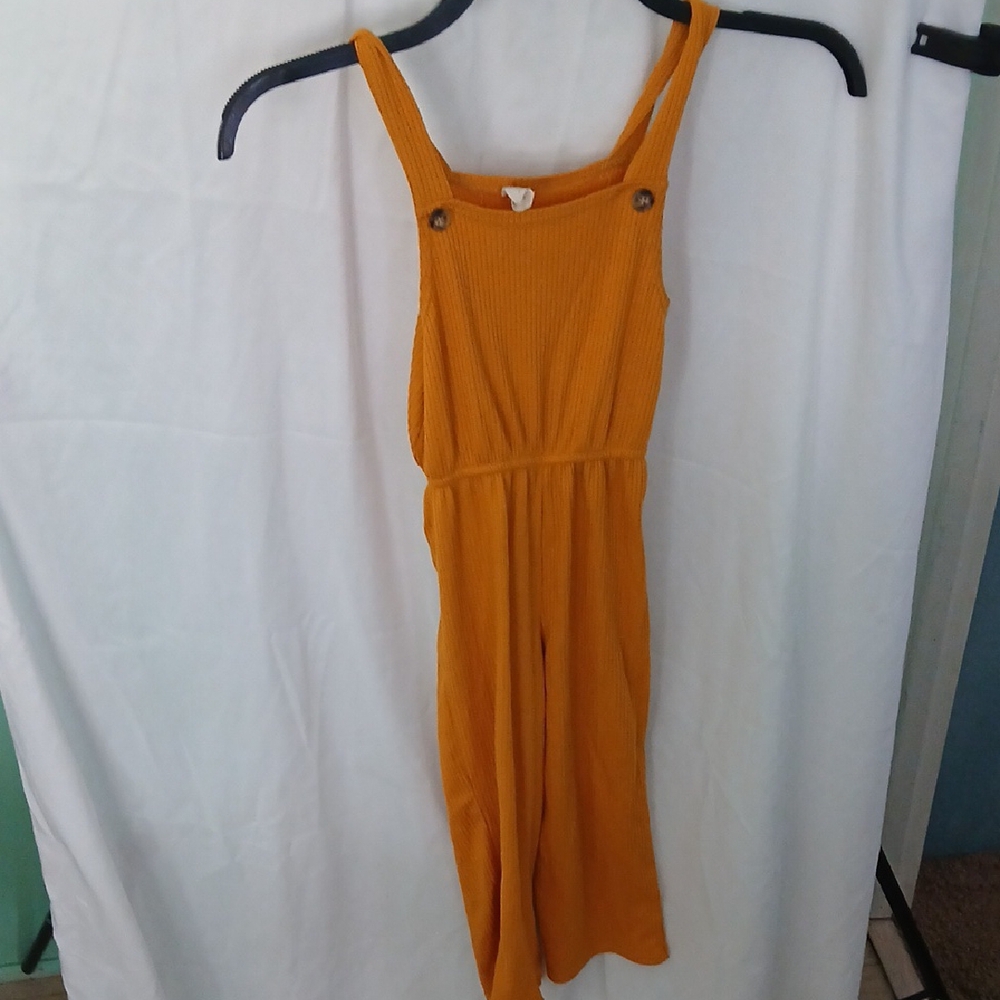 Mustard Yellow Sleeveless Jumpsuit